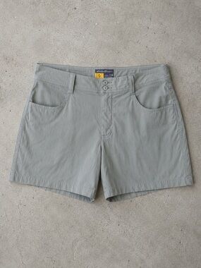 Eddie Bauer Adventure Shorts Women’s 14 TALL Gray Nylon Outdoor Hiking Travel